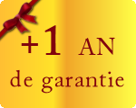 1 an de garanite offert en plus des 2 ans constructeurs