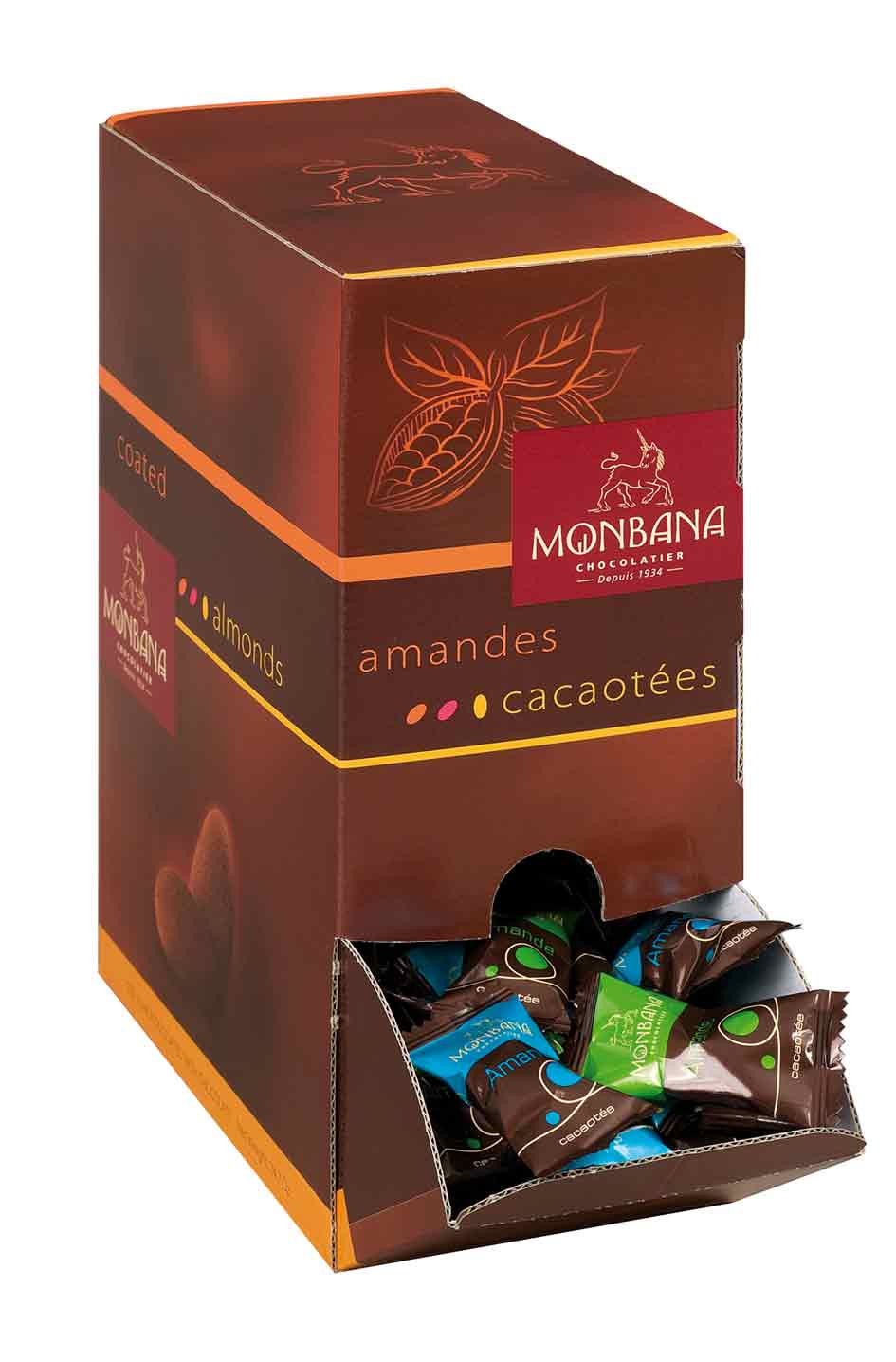 Amandes cacaot�es parfum�es x 200