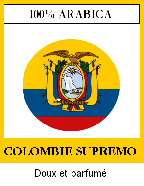 Caf� en Grains COLOMBIE : Medellin Supremo Quindio crible 18