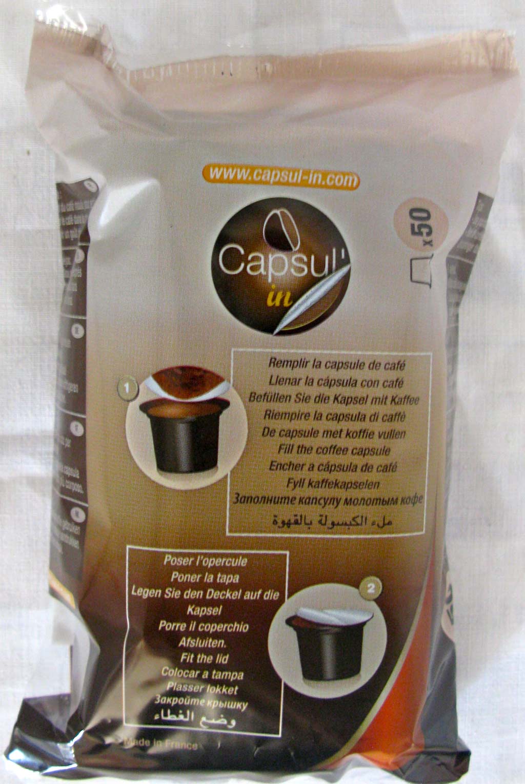 Capsul�in  capsule compatible Nespresso x 50