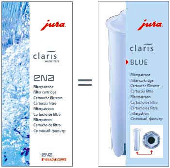 Cartouche filtrante Jura CLARIS BLUE
