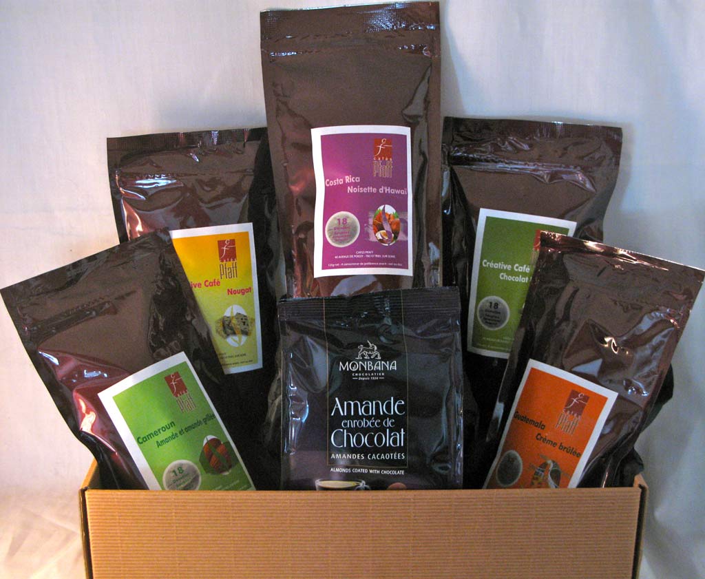 Coffret caf� dosette souple - caf� aromatis�