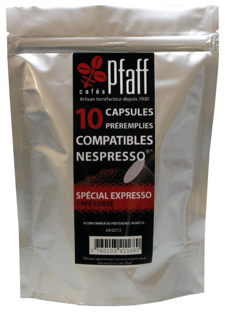 Pack Capsulin CAFE CORS� 10 capsules compatibles Nespresso*