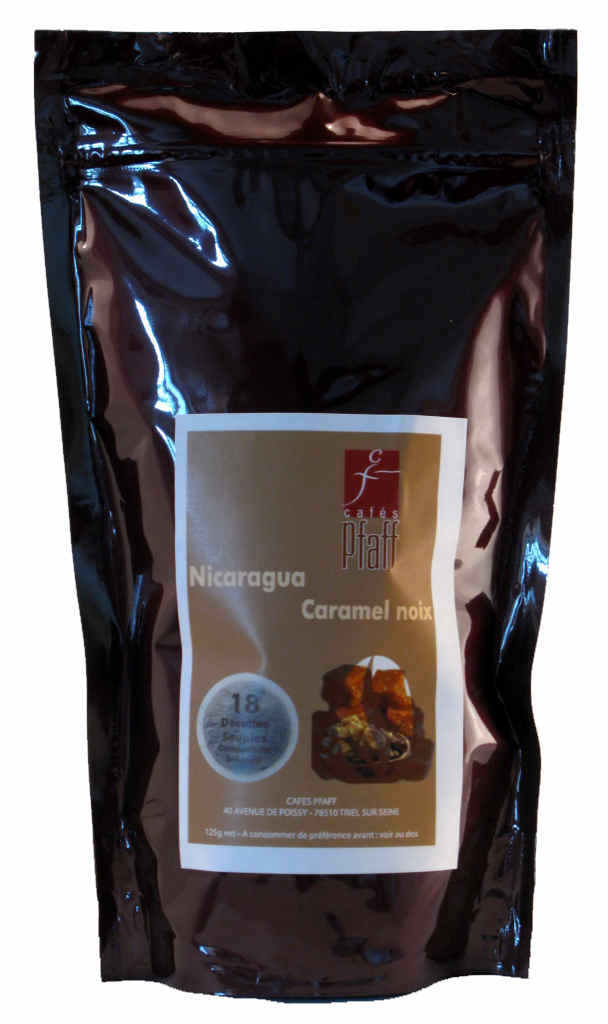 Dosette caf� souple Nicaragua/ Caramel et Noix