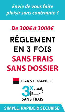 3 fois sans frais Franfinance
