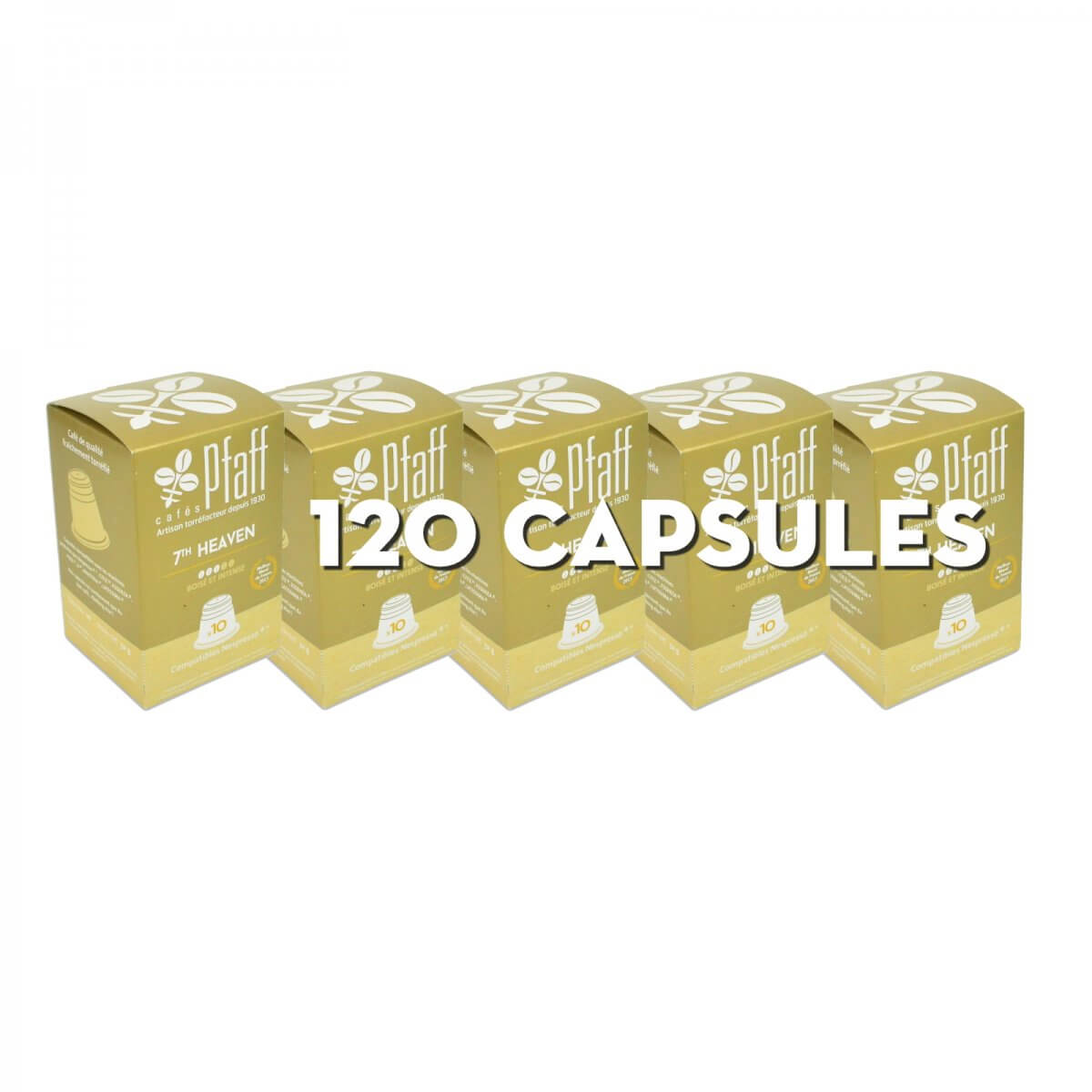 120 capsules 7Th HEAVEN compatibles Nespresso®* - élu meilleur expresso de France