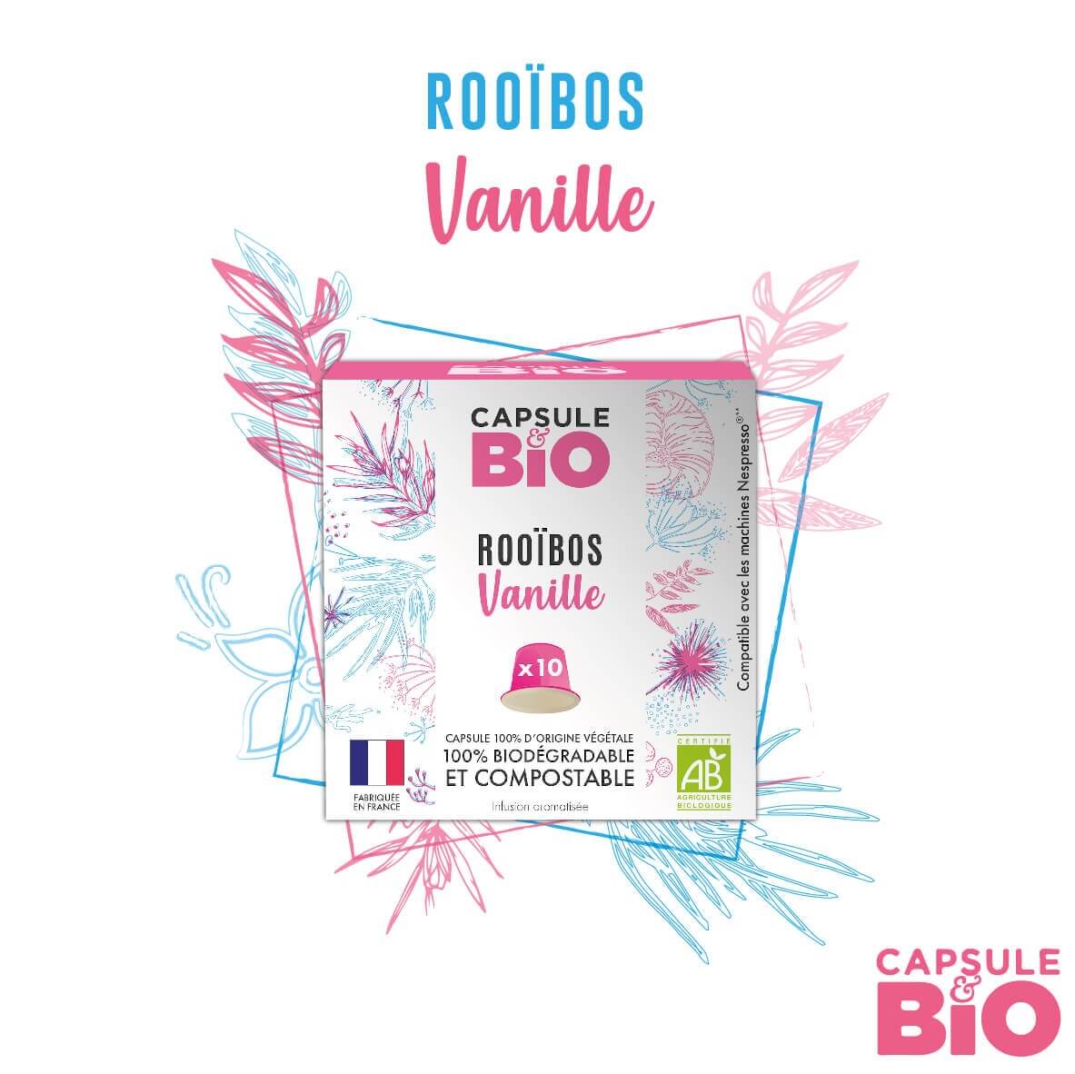capsulebio rooibos vanille boite de 10 capsules  1 