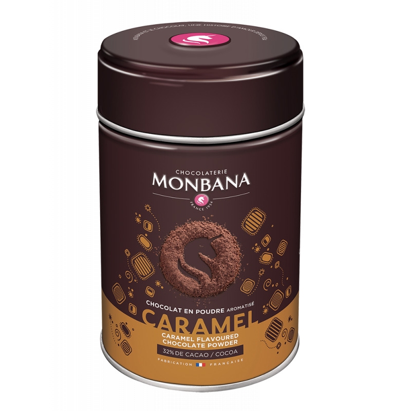 chocolat en poudre aromatise caramel 250gr