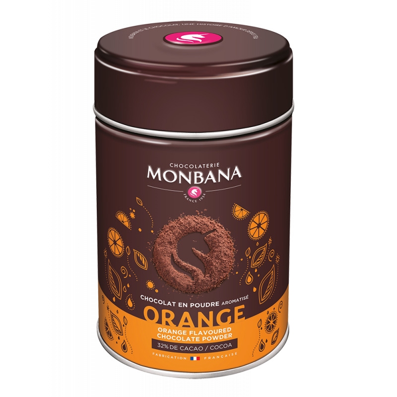 chocolat en poudre aromatise orange 250gr