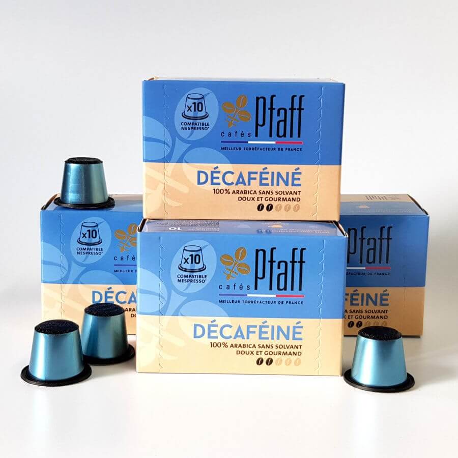 lot 4 boites decafeine capsules compatibles nespresso pfaff  4 