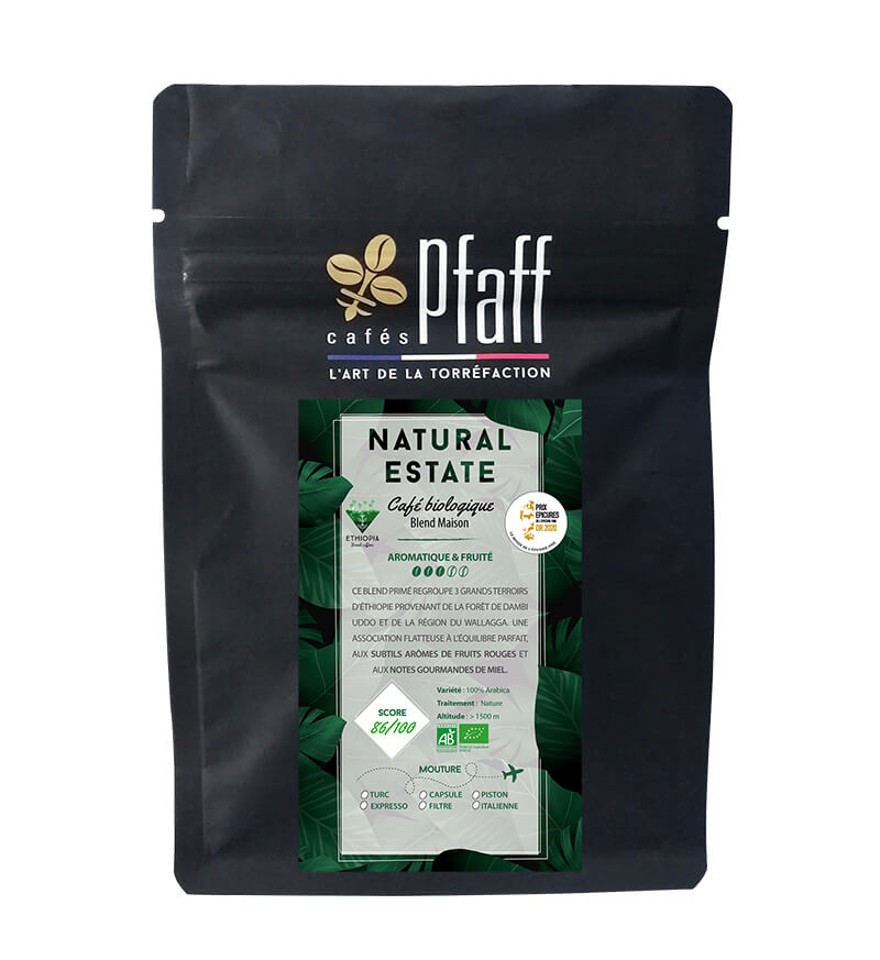 Blend Natural Estate café en grain de foret médaille d'or Prix Epicure 2020