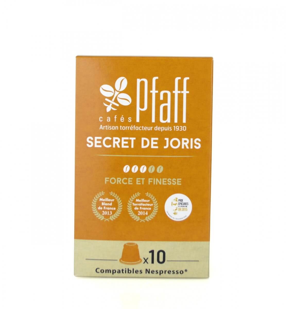 secret joris capsules compatibles nespresso cafes pfaff