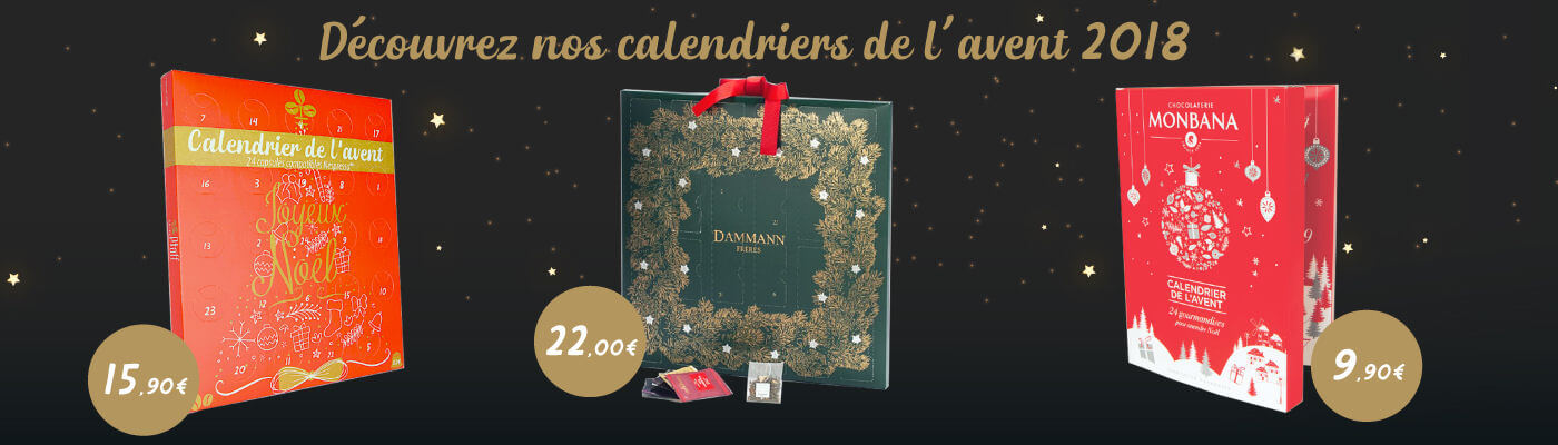 Les calendriers de l'avent noel 2018