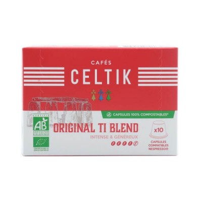 10 capsules Original Ti Blend compatibles Nespresso®* 100% compostables