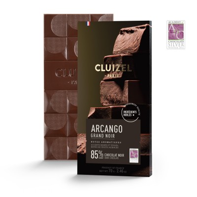 Tablette Arcango Grand noir 85% - Chocolatier Cluizel