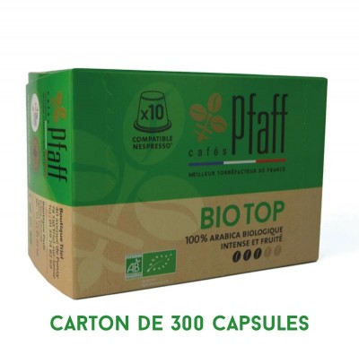 300 capsules biodégradables Bio Top (bio) compatibles Nespresso®* - Arabica