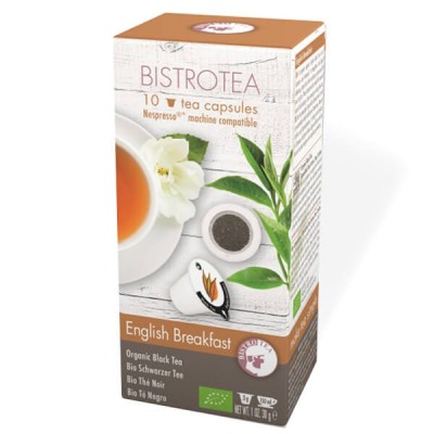 Thé Noir English Breakfast Bio - boite de 10 capsules