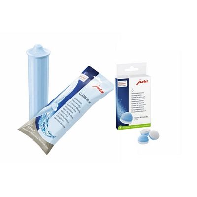 Kit entretien machine Jura (cartouche filtrante claris blue+pastilles de nettoyages)