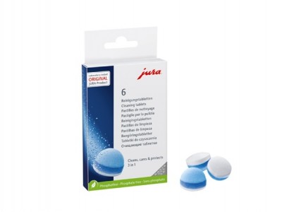 Pastilles nettoyantes Jura - 3 en 1 -  Boite de 6 pastilles