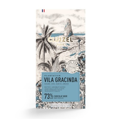 Tablette Plantation Vila Gracinda noir 73% - Chocolatier Cluizel